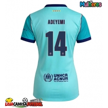 Camisa de Futebol Barcelona Karim Adeyemi #14 Equipamento Alternativo Mulheres 2026-27 Manga Curta